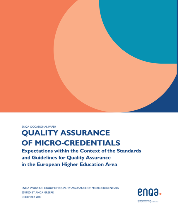 ENQA has published the report by the working group on quality assurance of micro-credentials